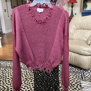 Love & Harmony plum colored LS sweater M/L